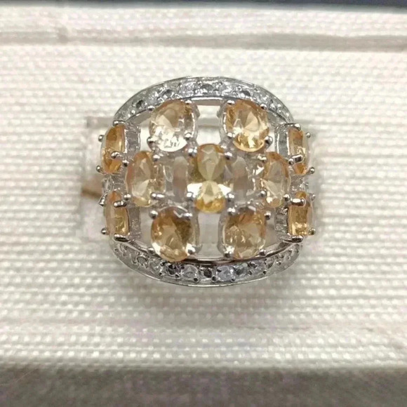 Faceted Citrine Ring - Picture 1 of 1